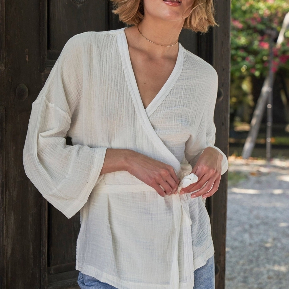 Ocean And Main White Women's Tunic Top